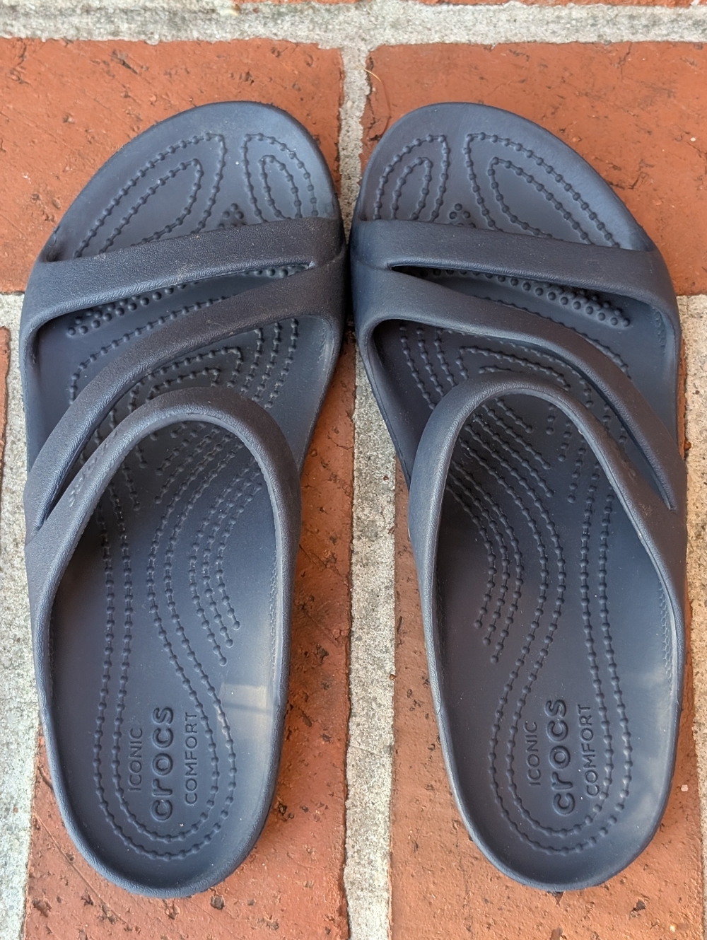 Womens Kadee II Crocs Sandals Size 6 Blue Slip On Slides Iconic Comfort